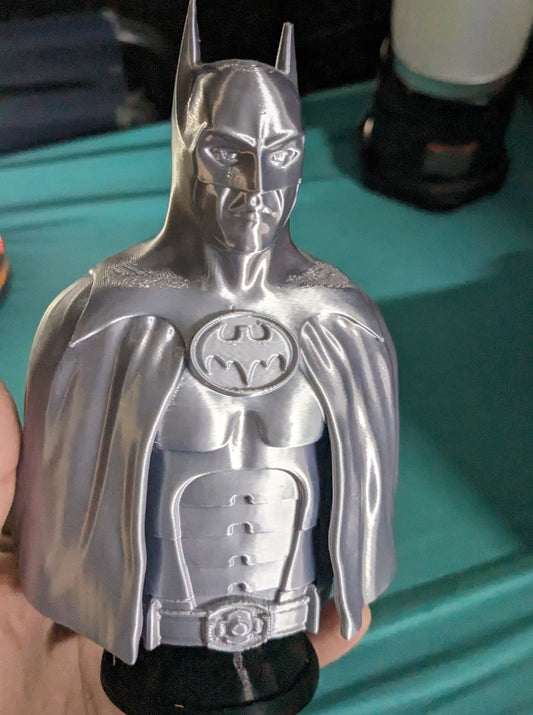 Silver Metallic Hero Man Figurine